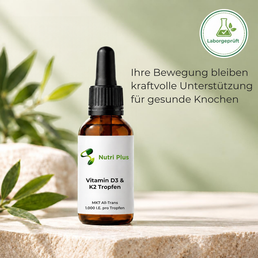 Vitamin D3 + K2 - 1.700 Tropfen (1.000 I.E.) - 50ml