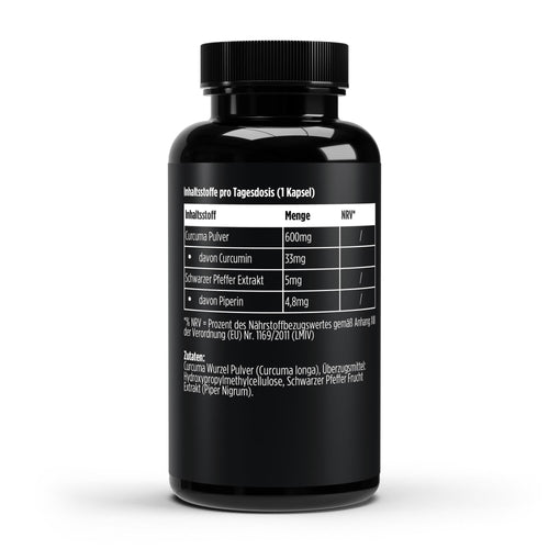 Curcuma + Piperin - 60 Kapseln